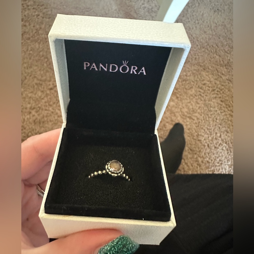 Pandora Purple Ring size 6